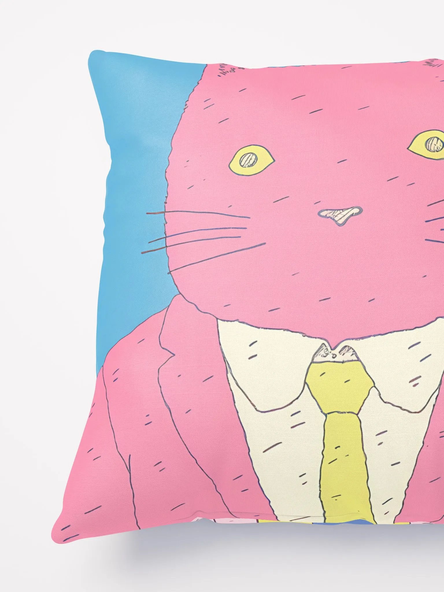 Mr. Whisker's Enterprise: The Pensive Professional Pillow product image (5)