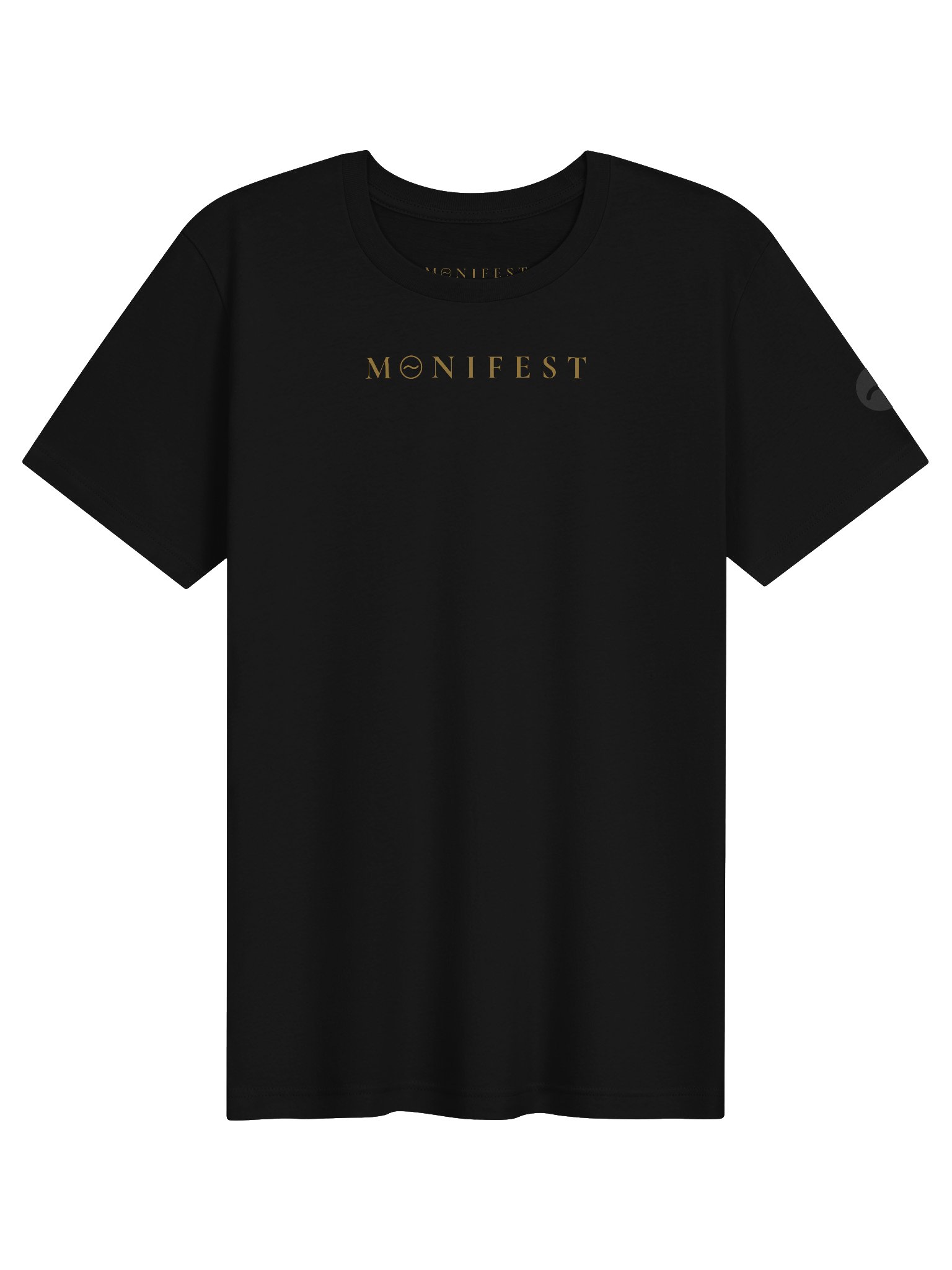 MONIFEST Gold Logo Tee — Bella+Canvas product image (5)