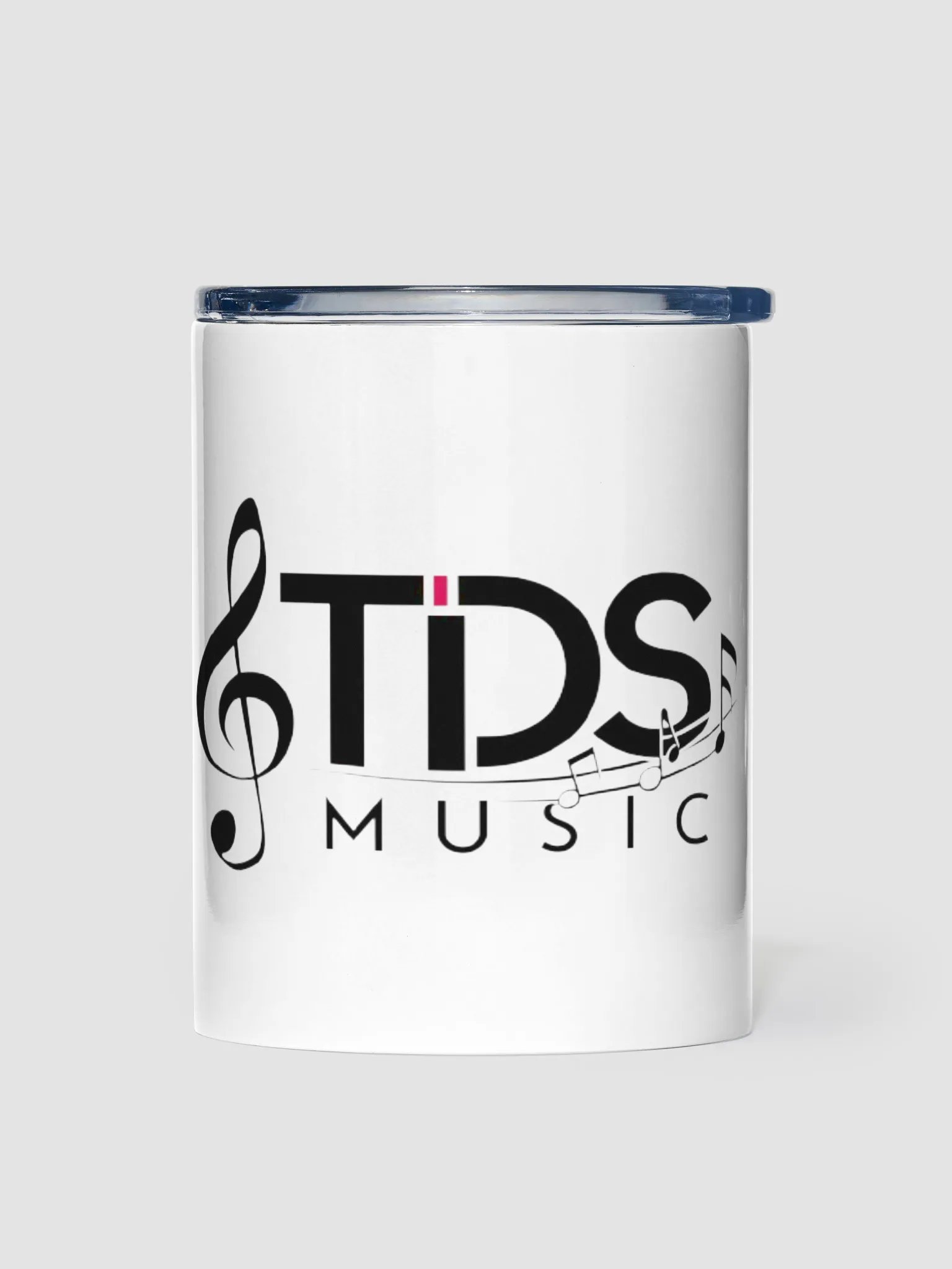TDS Music 10oz Insulated Stainless Steel Tumbler with Exclusive Musical Design - White product image (1)