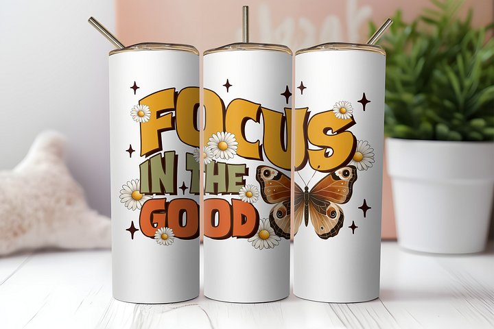 Good Vibes Stainless Steel Tumbler product image (2)