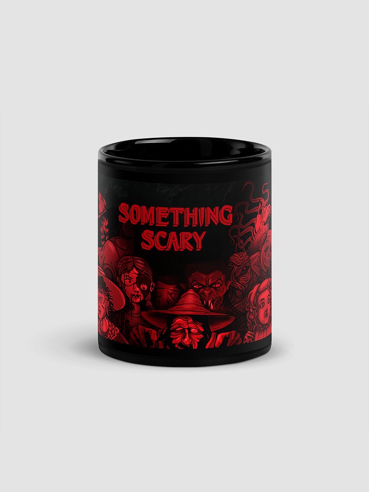 Something Scary Black Glossy Mug product image (2)