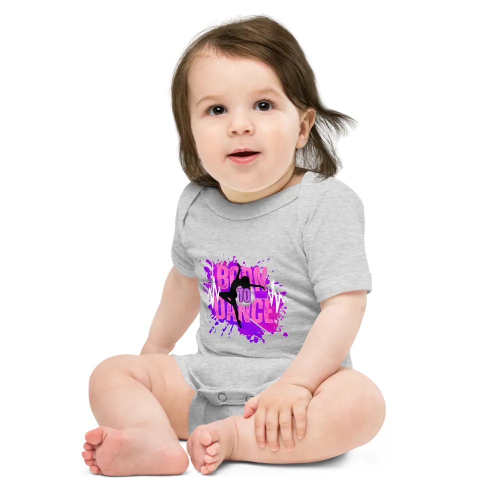 Born to Dance Her Silhouette Baby Onesie product image (35)