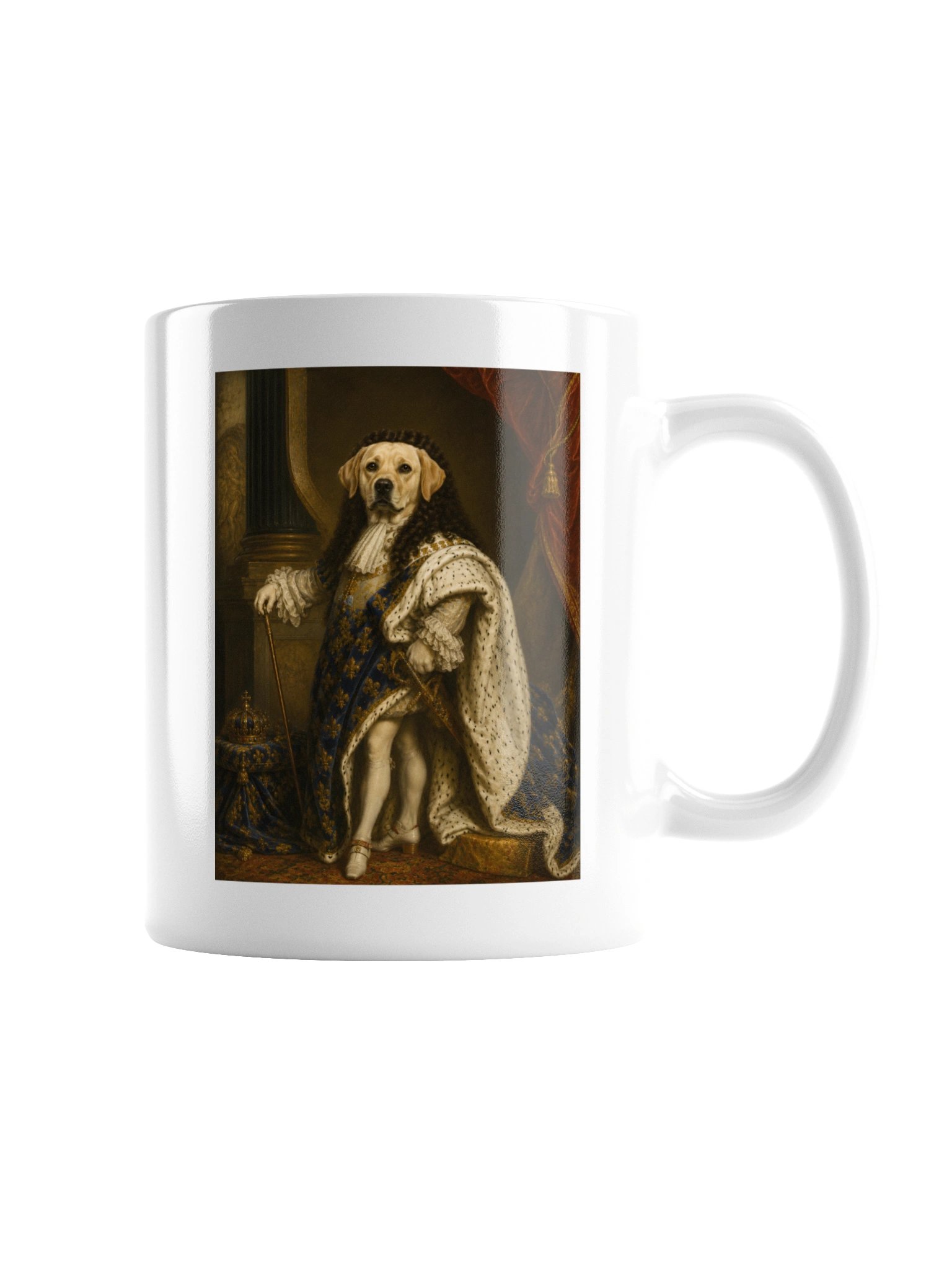 Labrador Retriever Portrait of Louis XIV Mug product image (3)