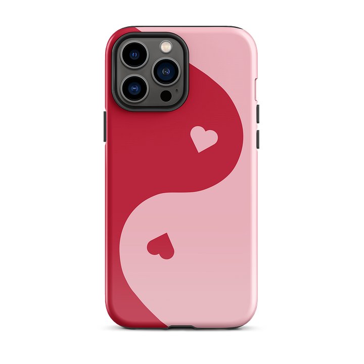 Cherry Love Yin Yang Heart iPhone Case product image (1)