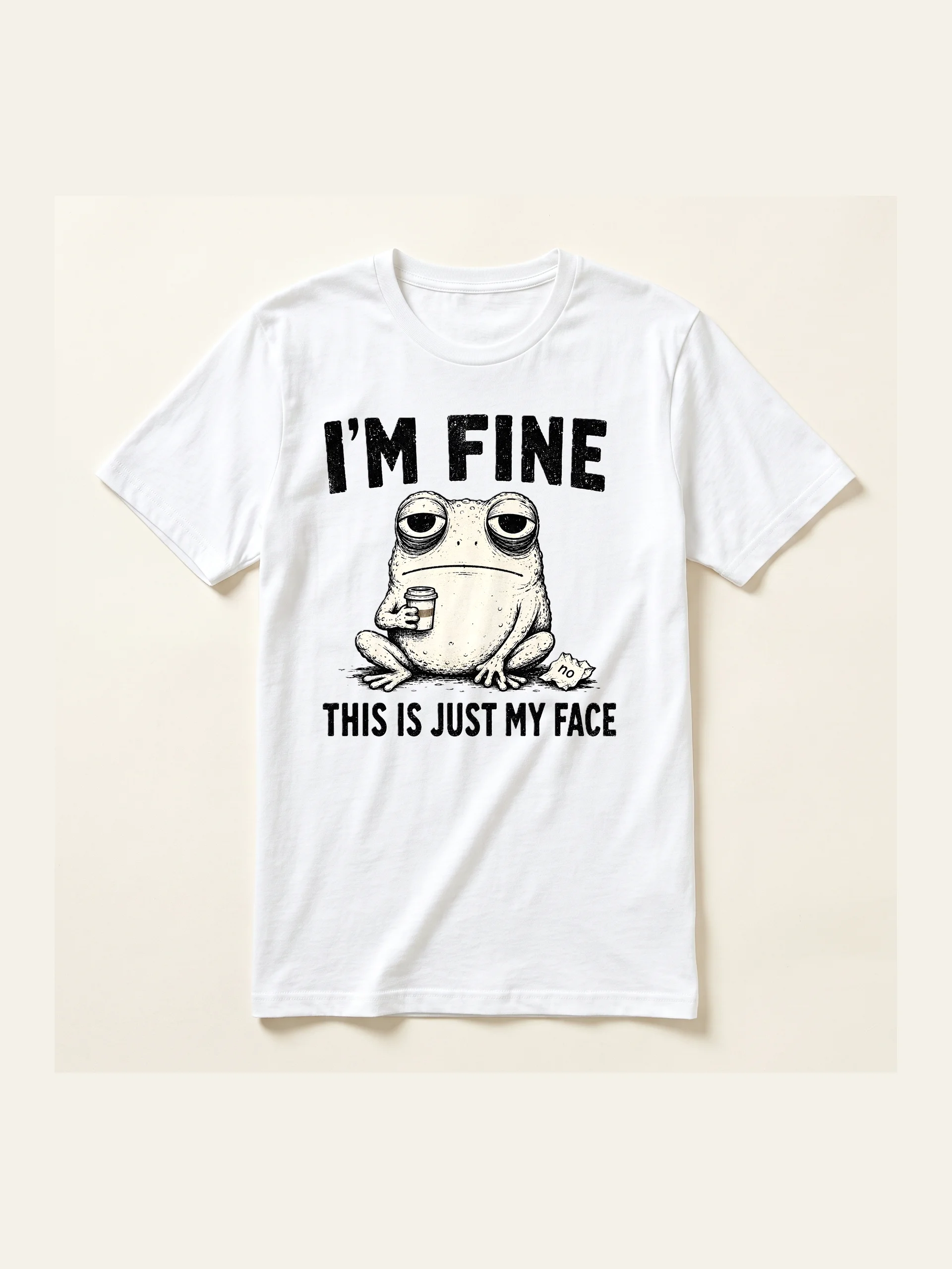 I'm Fine. This Is Just My Face — Frog Tee product image (5)