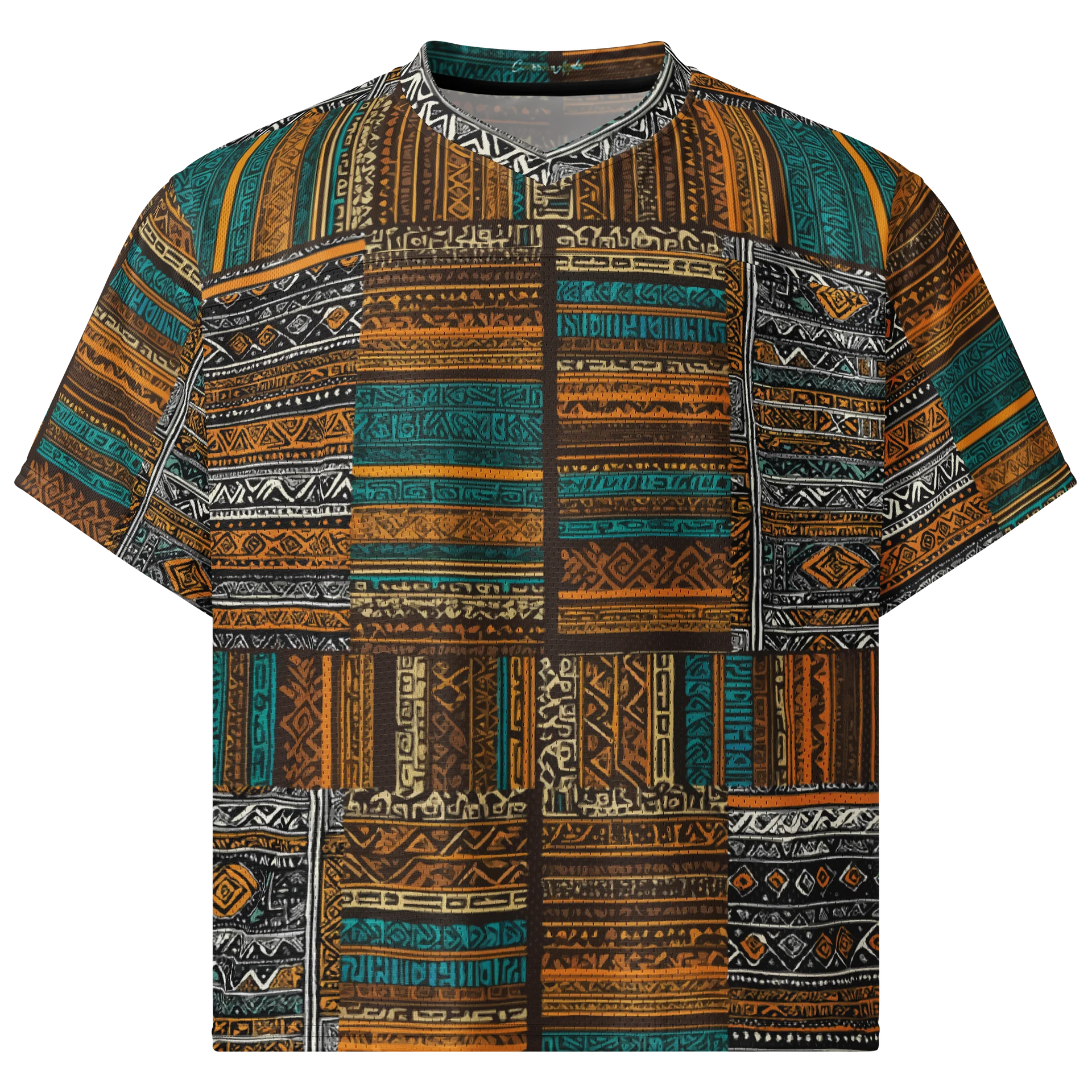 Tribal Ambassador Pattern - CaribbeanApples | Boxy Football Jersey product image (1)