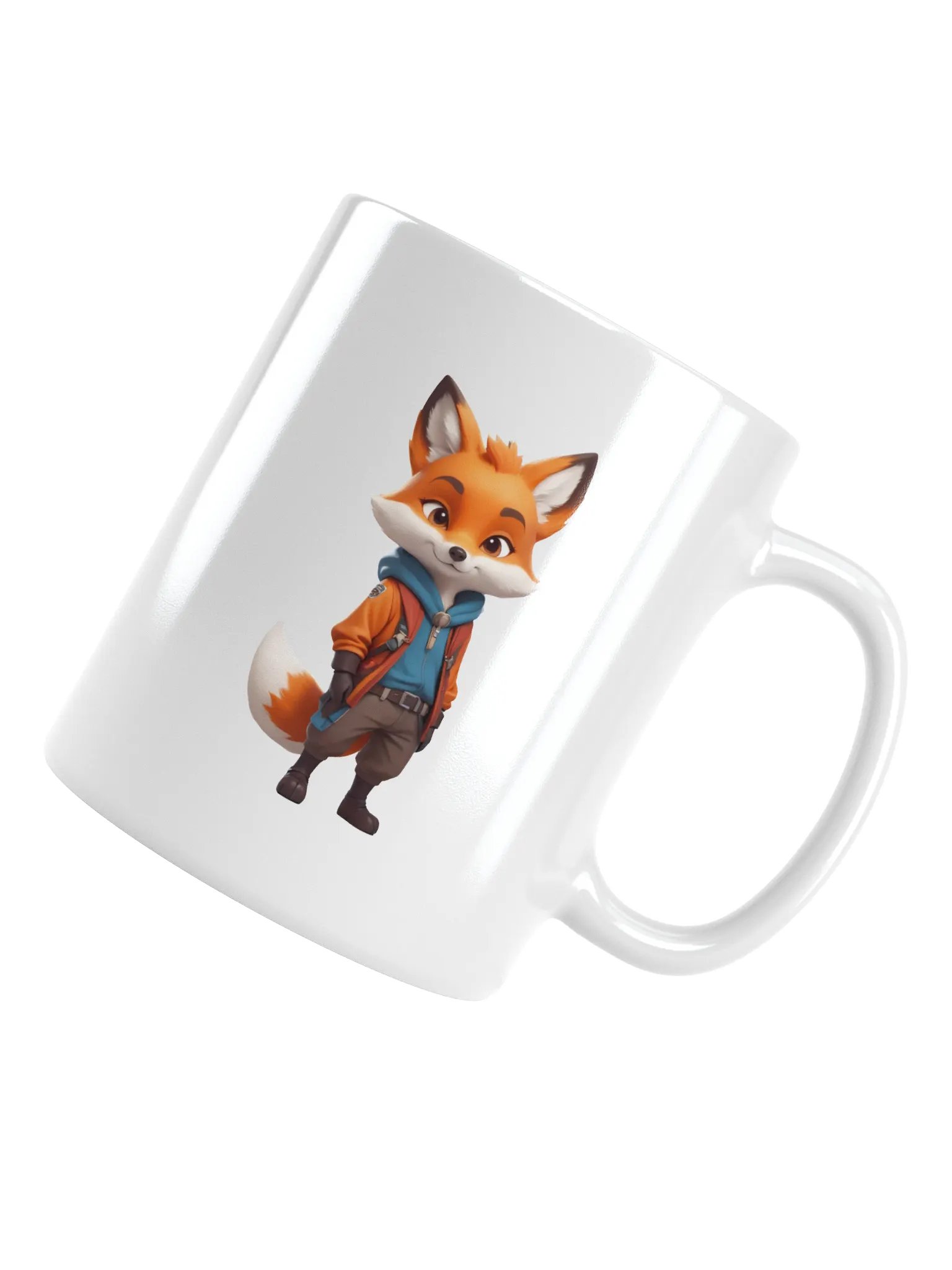 Cartoon Fox White Mug product image (1)
