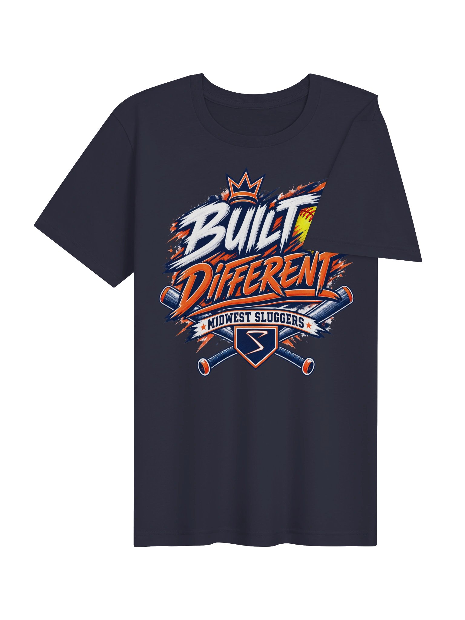 Built Different Crossed Bats Unisex Supersoft Tee product image (5)