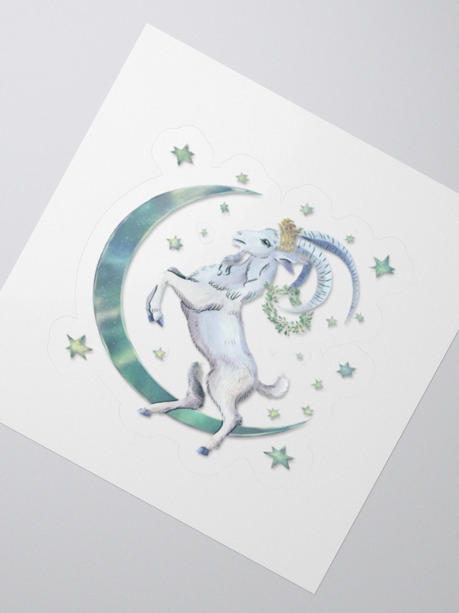 Capricorn Celestial Goat Sticker product image (4)