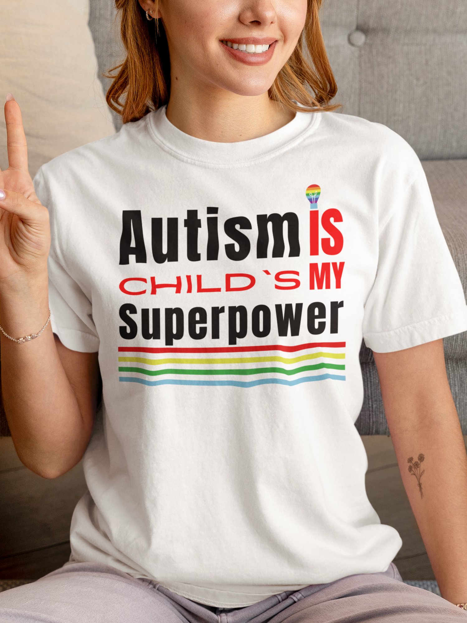 Autism Is My Child’s Superpower, Comfort Colors T-shirt product image (10)