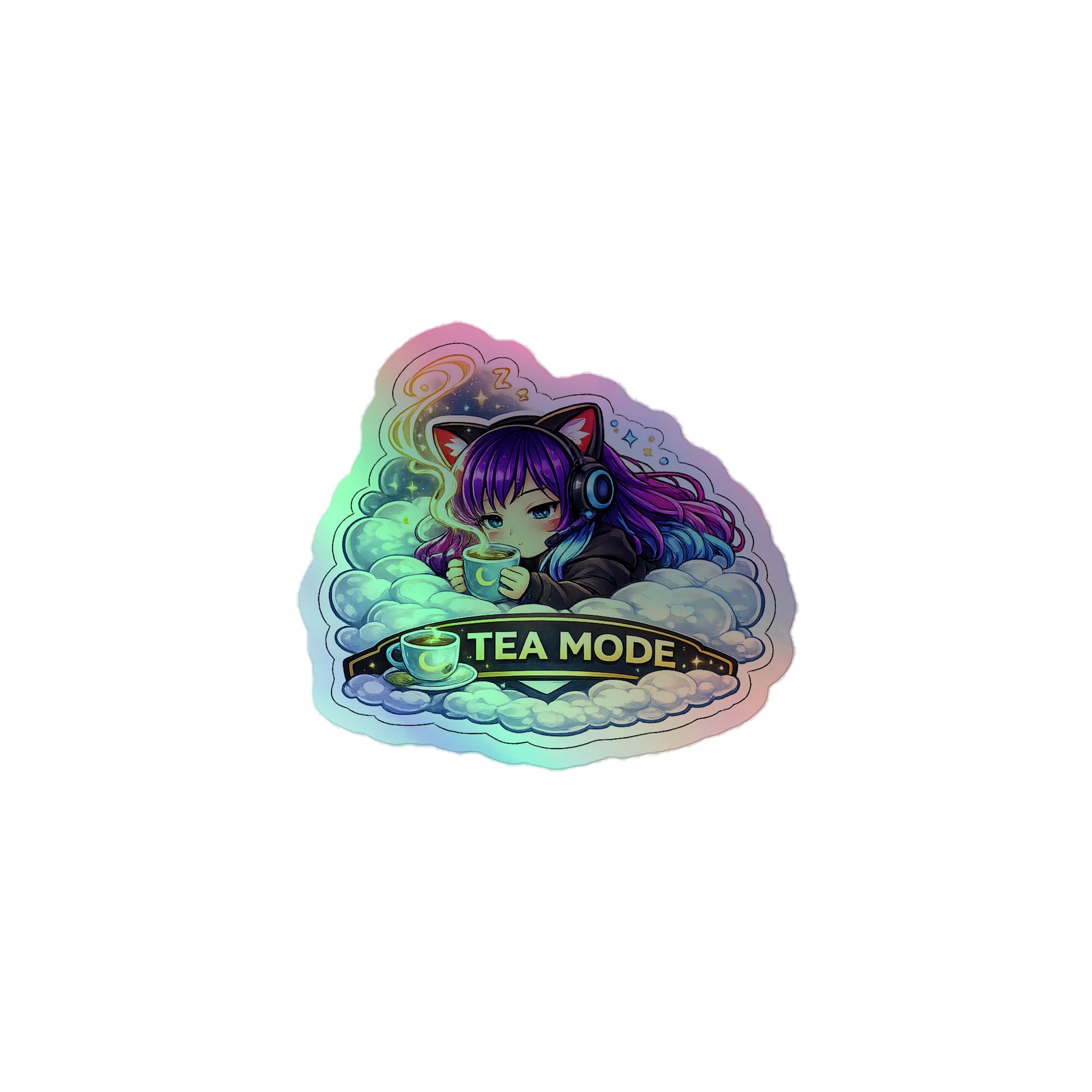 • AKC // Callie Sticker TEA MODE | Holographic | Callie Emote Badge Series product image (1)