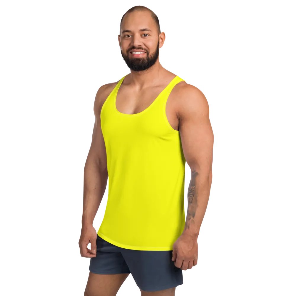 Plain Color Yellow Tank Top product image (2)