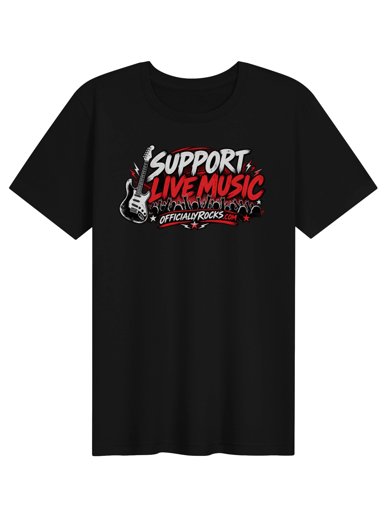 Support Live Music – Officially Rocks T-Shirt product image (1)