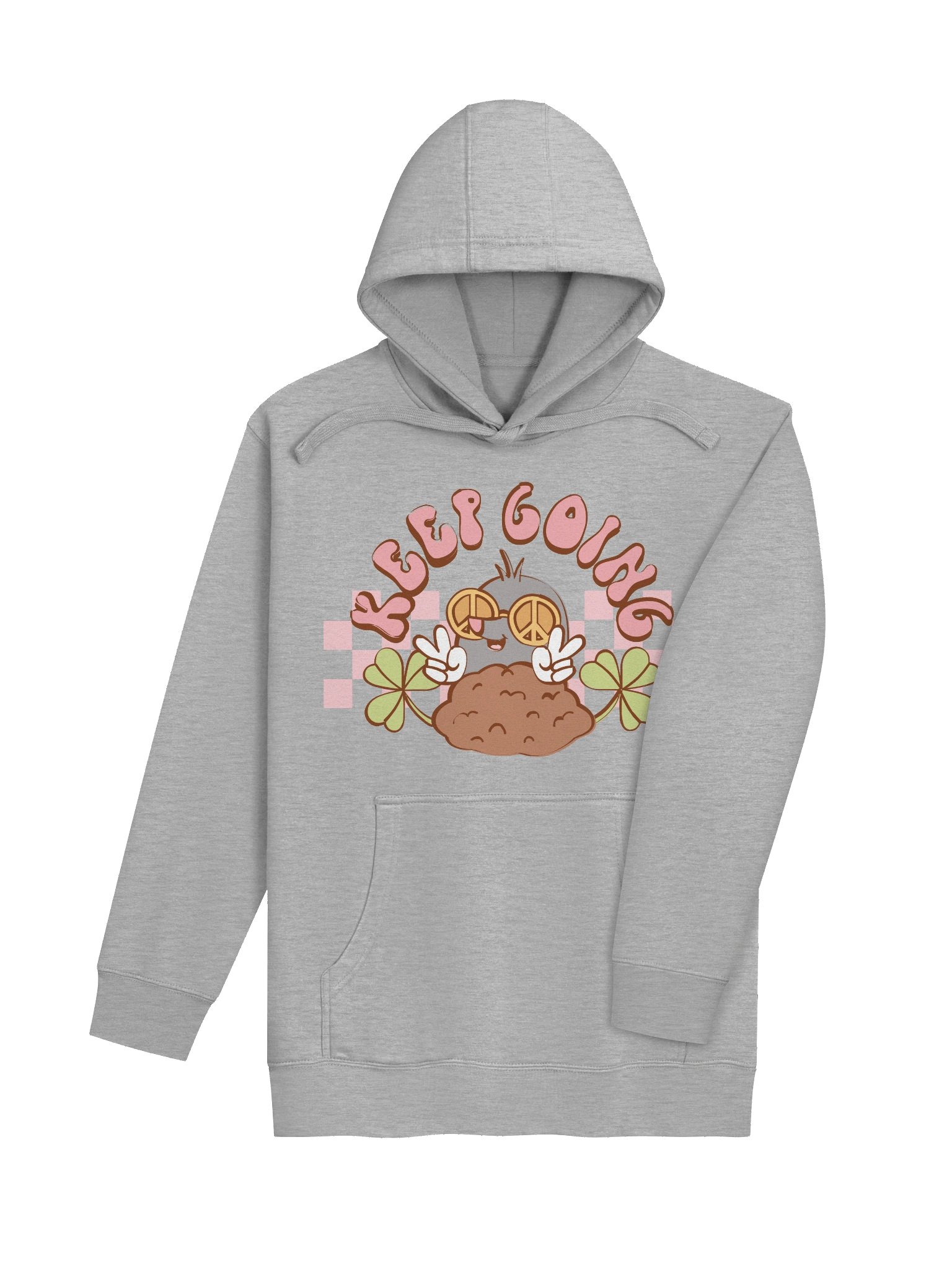 Keep Going Hoodie | Retro 70s Motivational Fleece Sweatshirt product image (4)