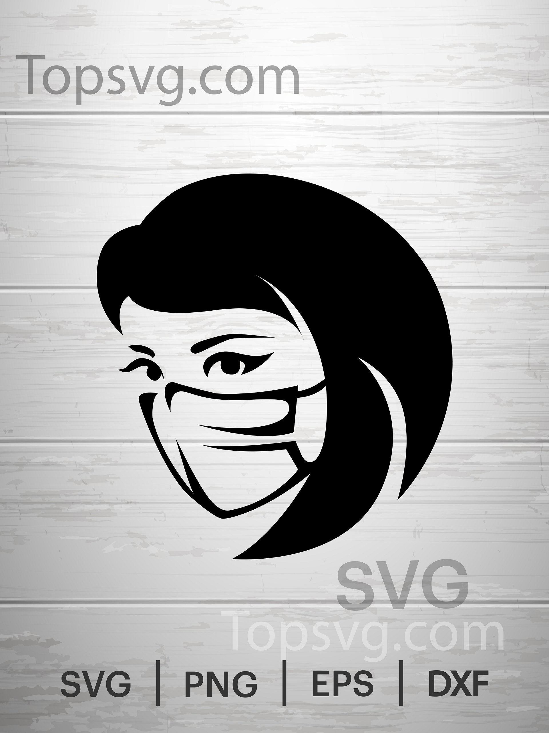 Face mask SVG, Eyelash Quarantine Vector Clipart, Wearing a Face Mask SVG Download, corona svg, women face shirt SVG, Cricut Cutting File product image (1)