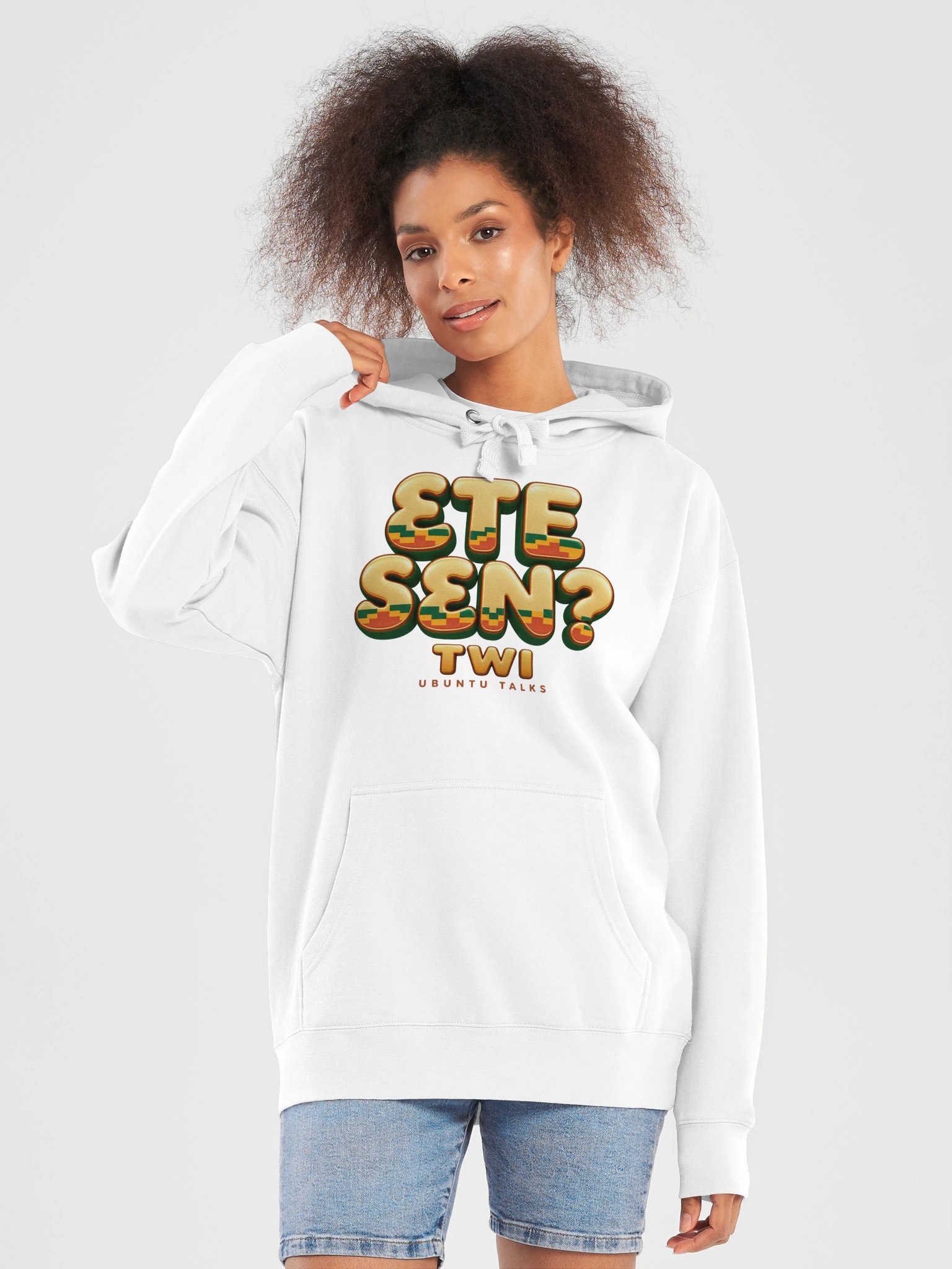 Ubuntu Talks Heritage — ƐTE SƐN? | Twi Premium Hoodie product image (9)