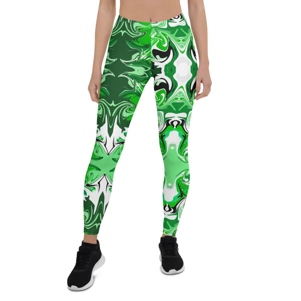 Green Swirl Leggings product image (3)