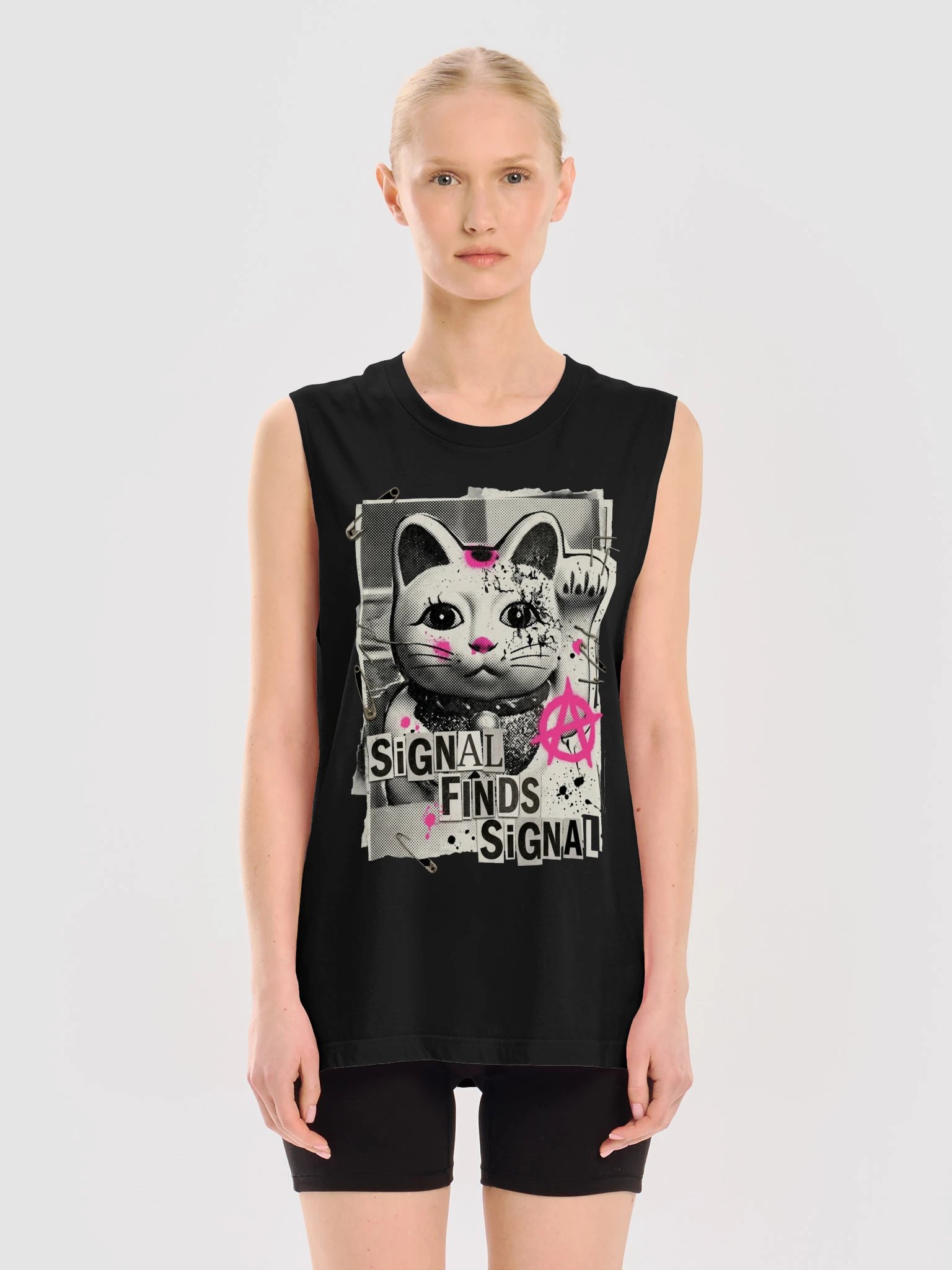 Static Cat — Sleeveless product image (3)