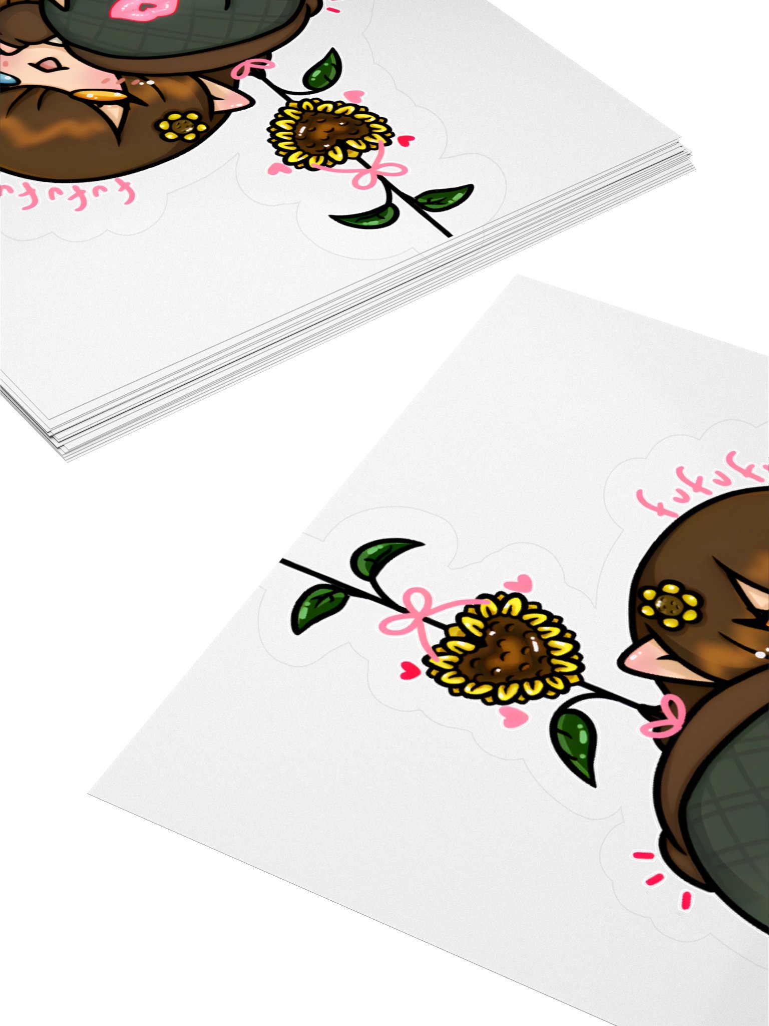 Whimsical Sunflower Kiss Cut Stickers product image (12)