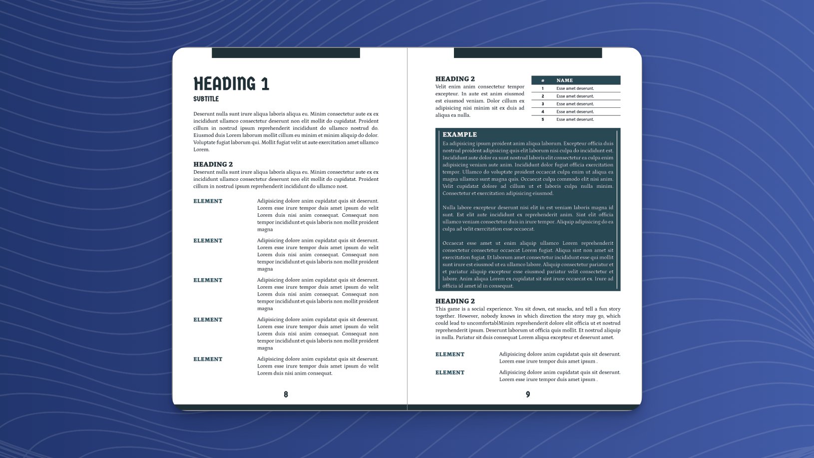 Portrait and Landscape Affinity Publisher Templates: Inspired by Songs and Sagas product image (2)