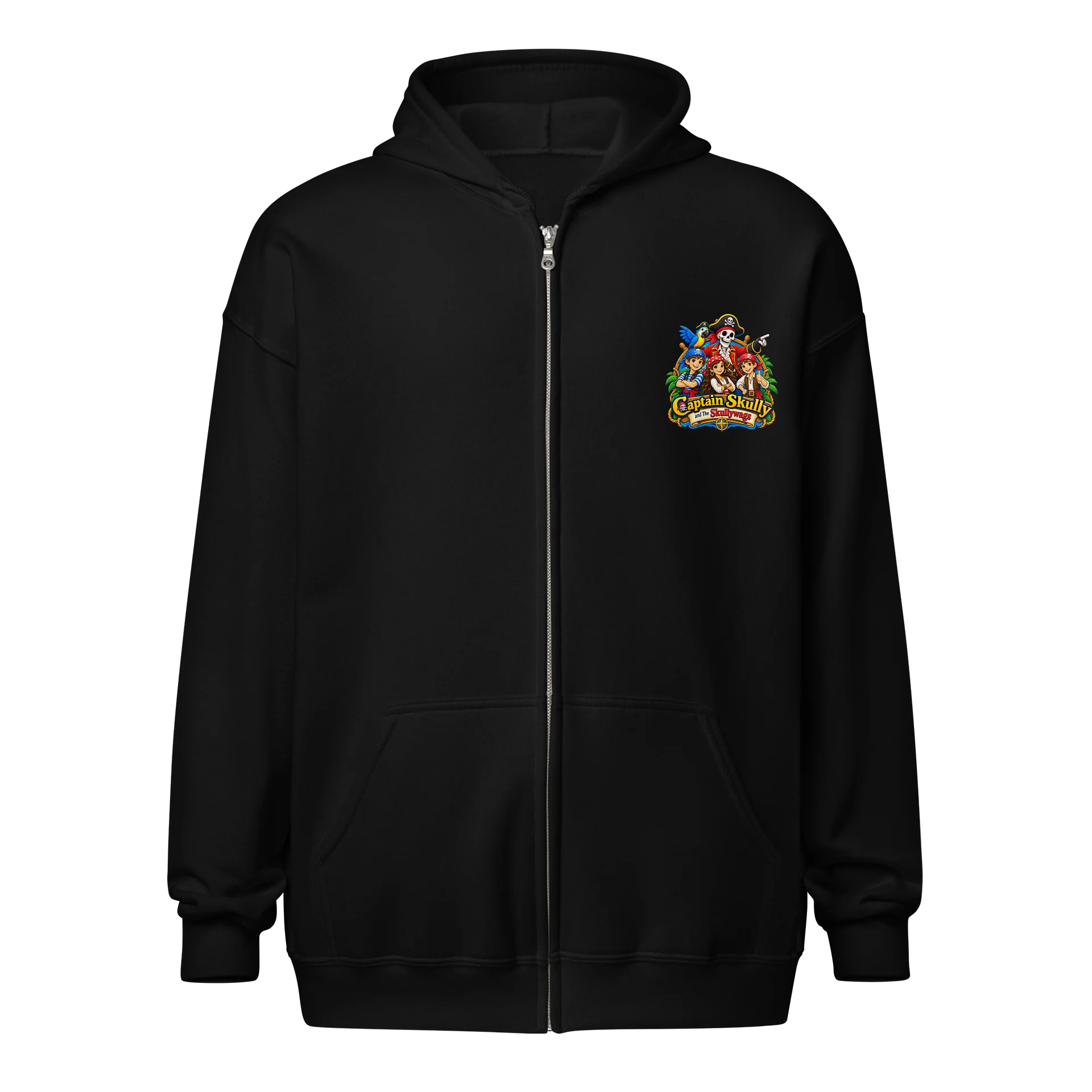 Captain Skully Zippered Hoodie product image (1)