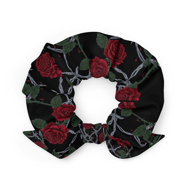 Colored Barbed Wire & Roses Scrunchie product image (2)
