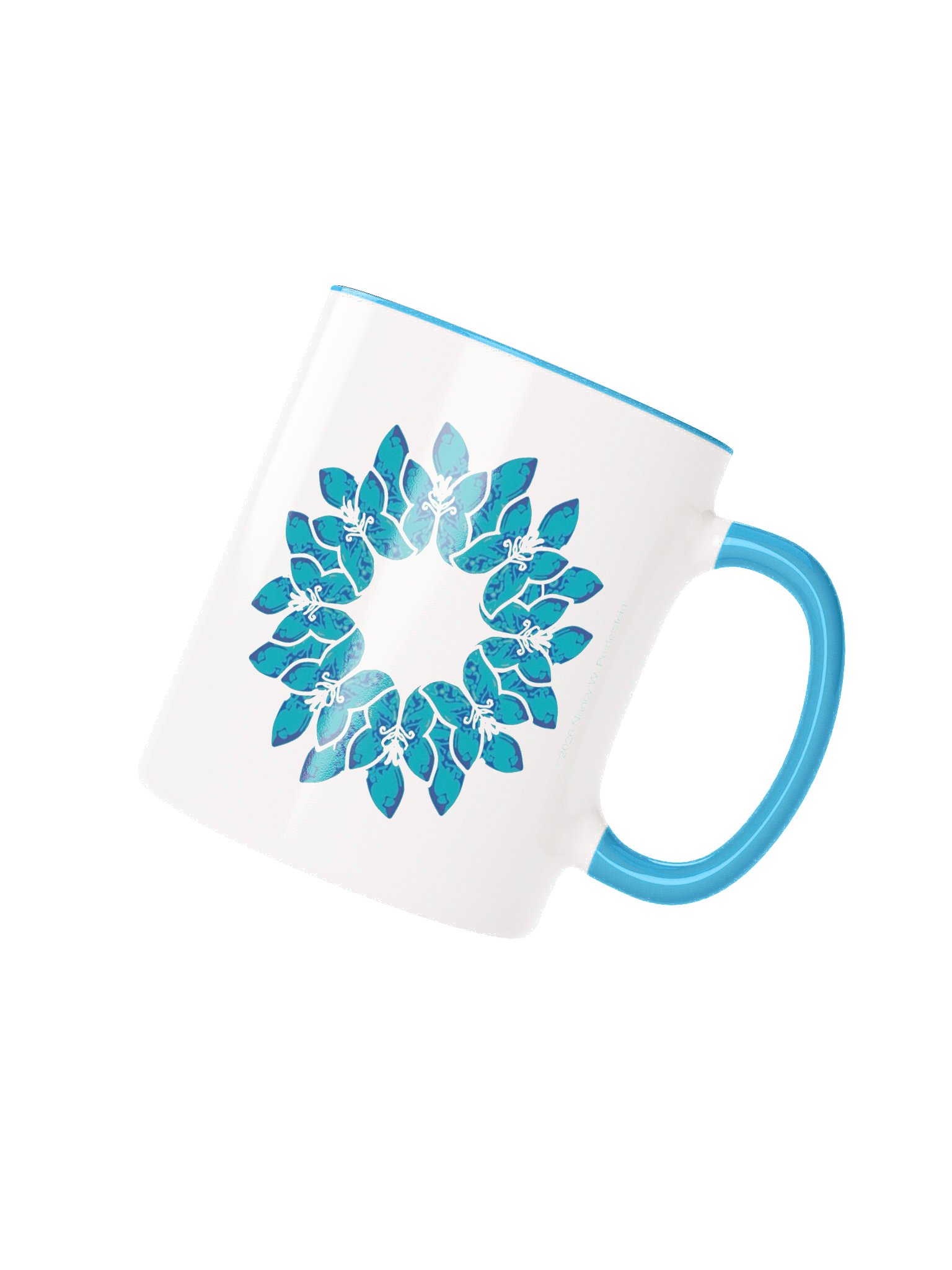 Aqua Flower mug product image (2)