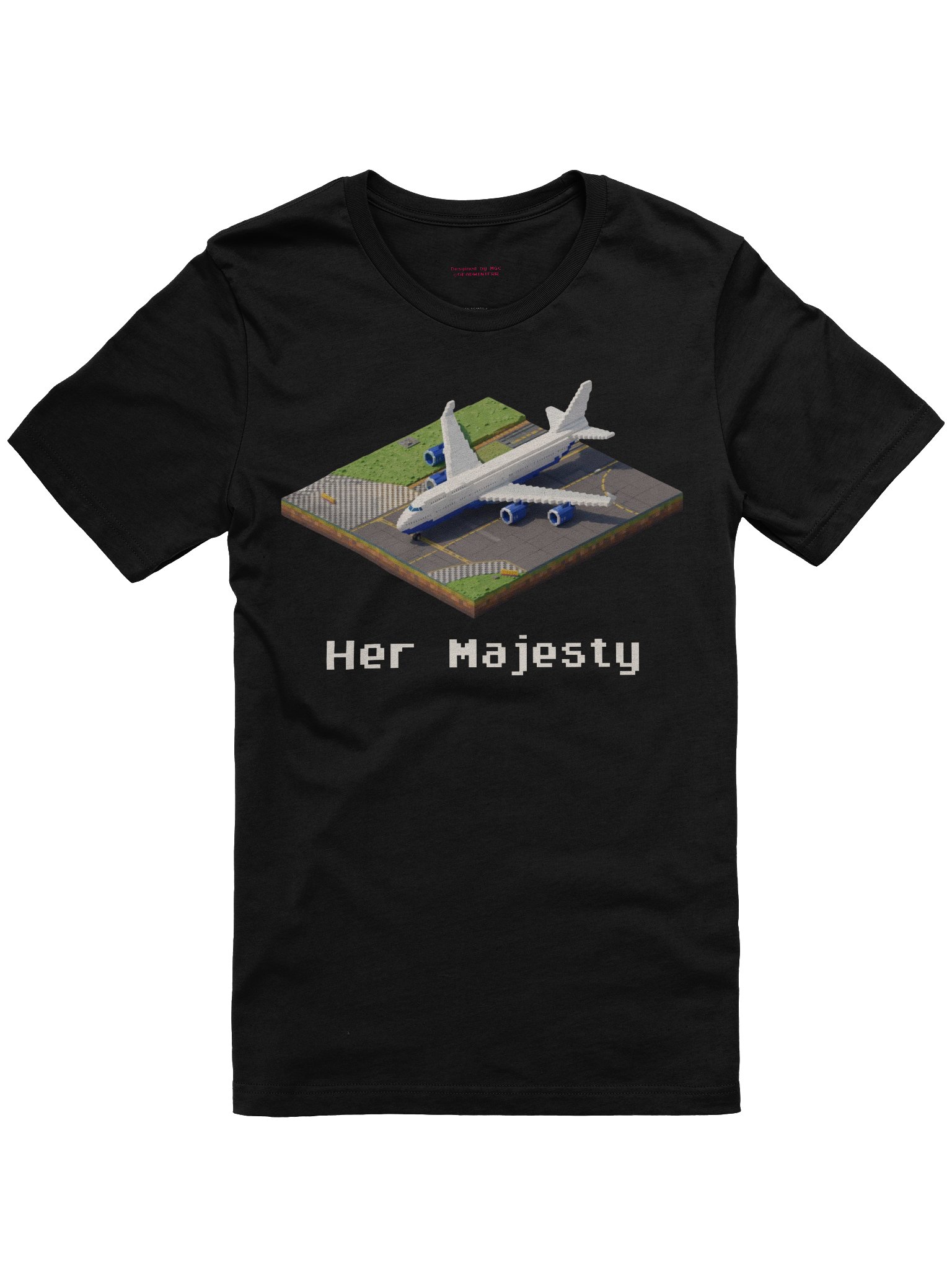 "Her Majesty" Queen White Boeing 747 Shirt product image (1)