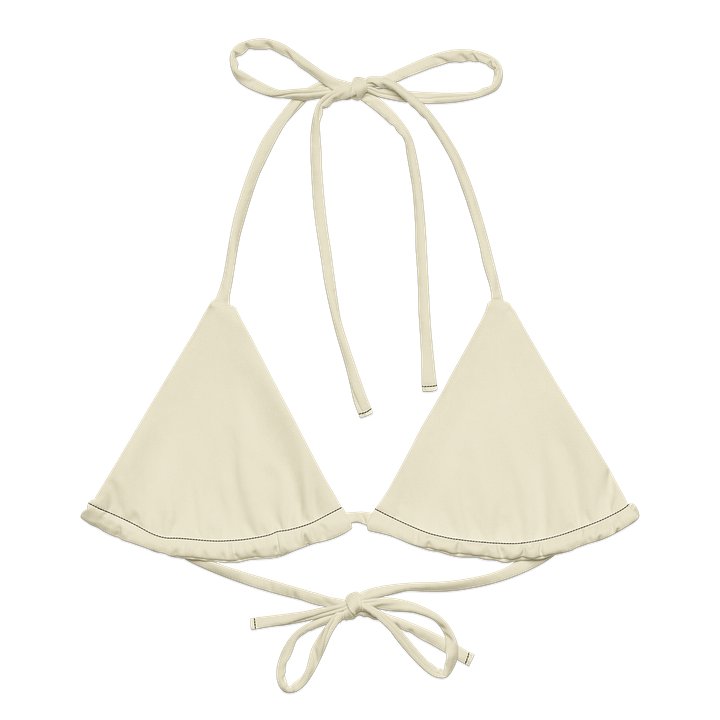 Dreamlooks Vixen padded bikini top with straps, apricot white product image (2)