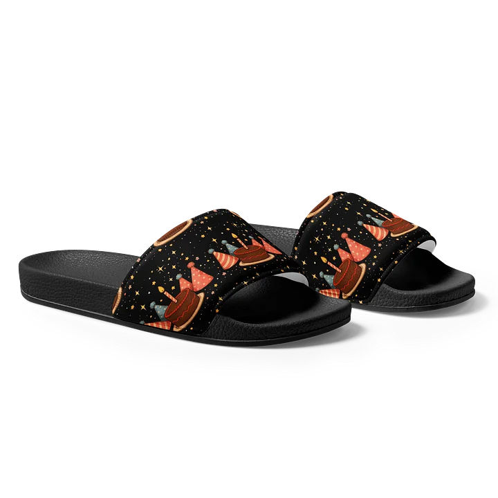 cat brigade birthday Men's Slides product image (1)