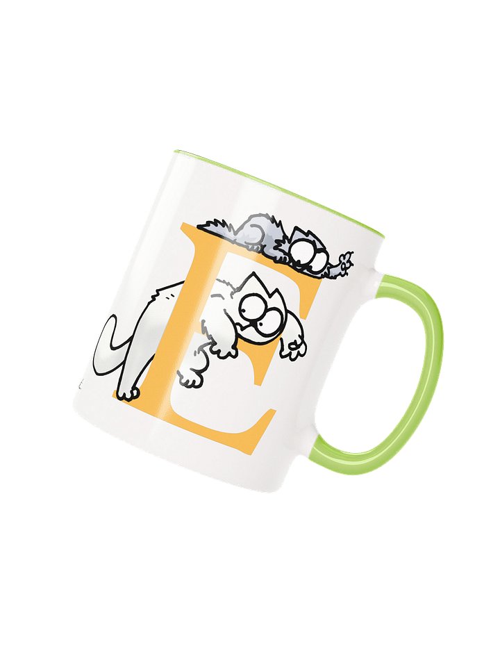 Cat Monogram Mug - E product image (1)