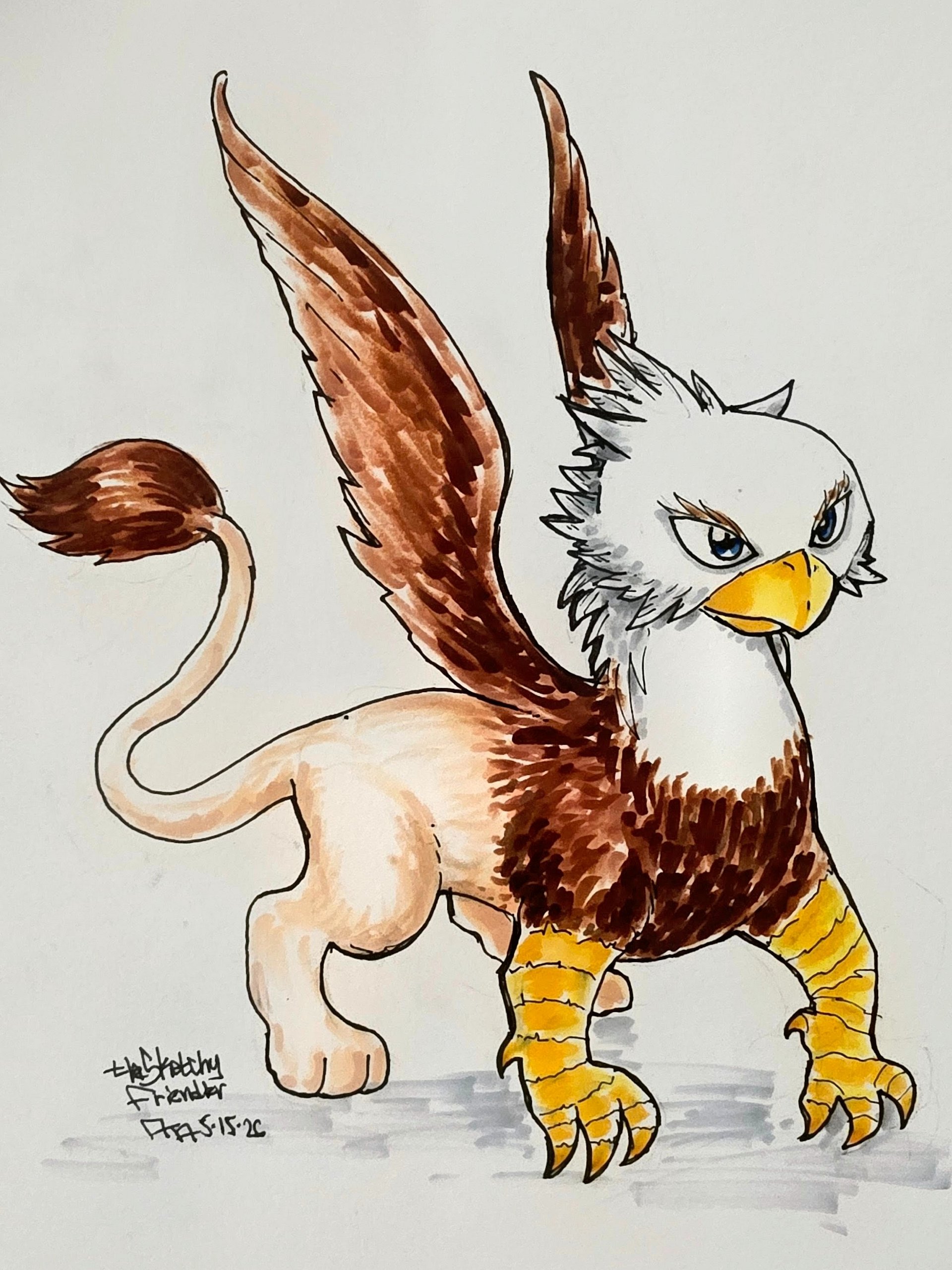 Proud Gryphon - Sketchy Friendler OOAK product image (1)