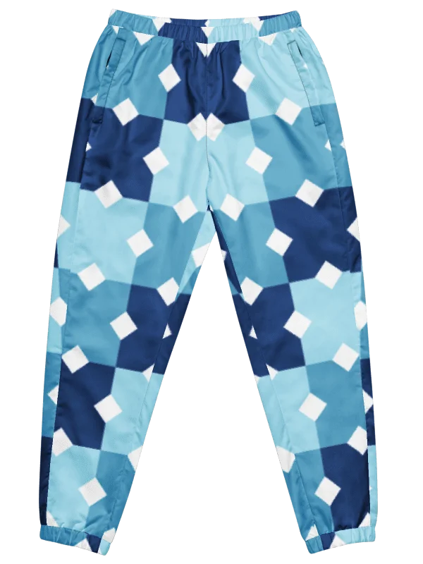 Blue Mosaic Print Track Pants product image (1)