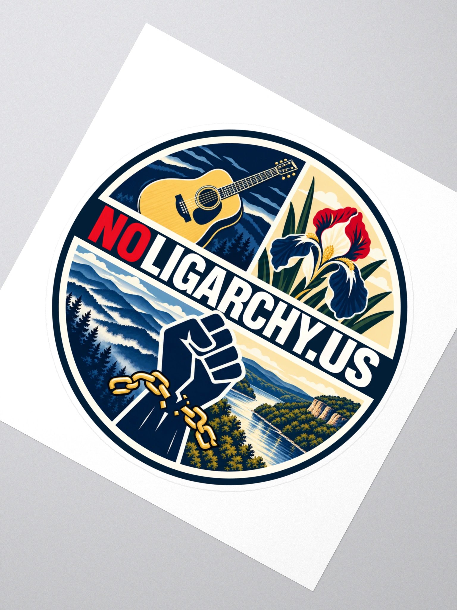 Tennessee NOLIGARCHY.US sticker product image (2)