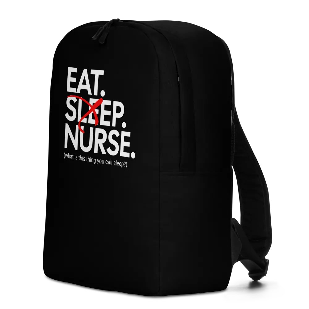 Eat Sleep Nurse Backpack (Large/Black) product image (2)