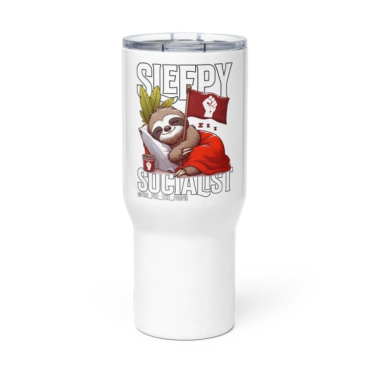 Pris - Sleepy Socialist -Travel Mug with a Handle product image (2)