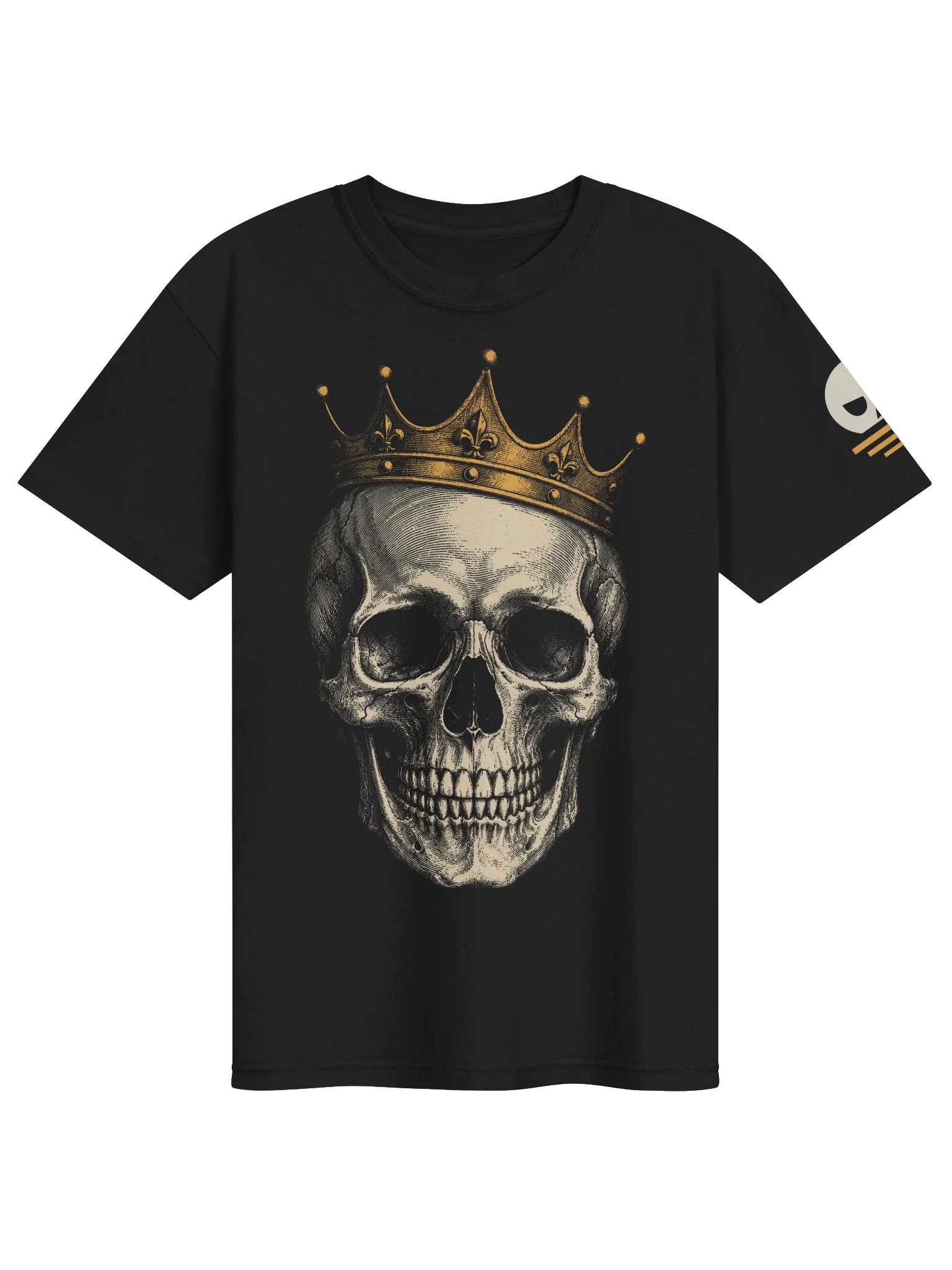 Crowned Skull Tee, Black
