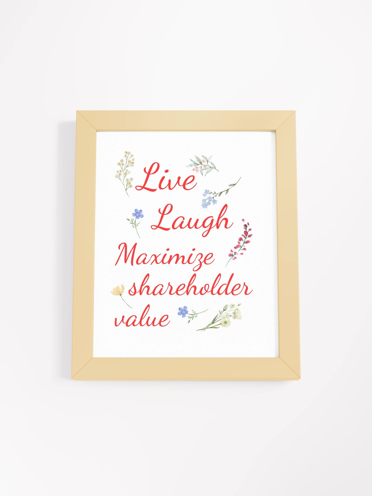 Maximize Shareholder Value Framed Wall Art product image (1)