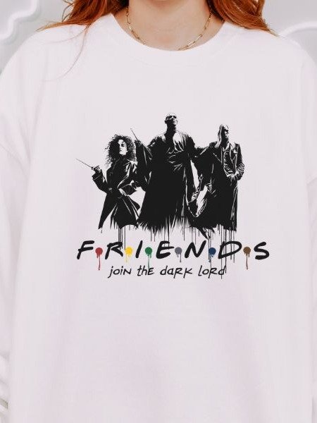 Friends Dark Lord Funny Parody Halloween Fall Sweatshirt product image (8)