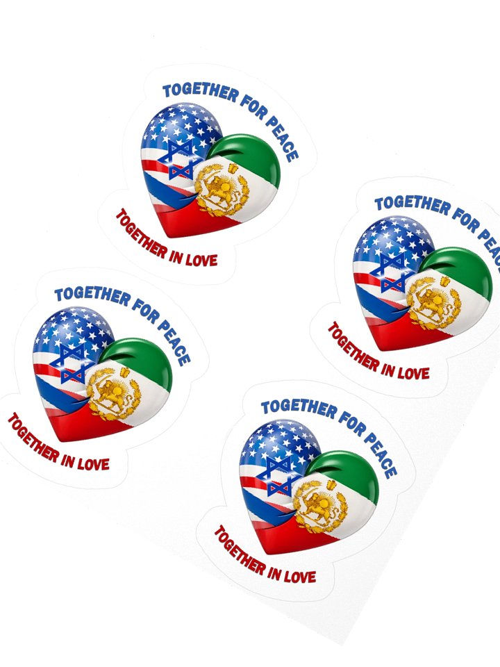 TOGETHER FOR PEACE AND LOVE Stickers product image (6)