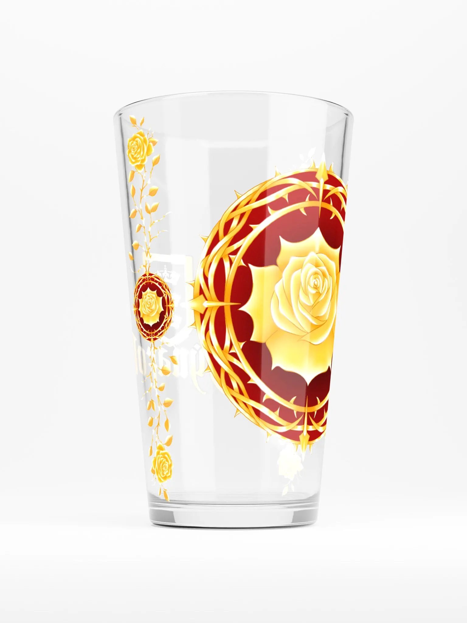 The Golden Rose Pint Glass product image (2)