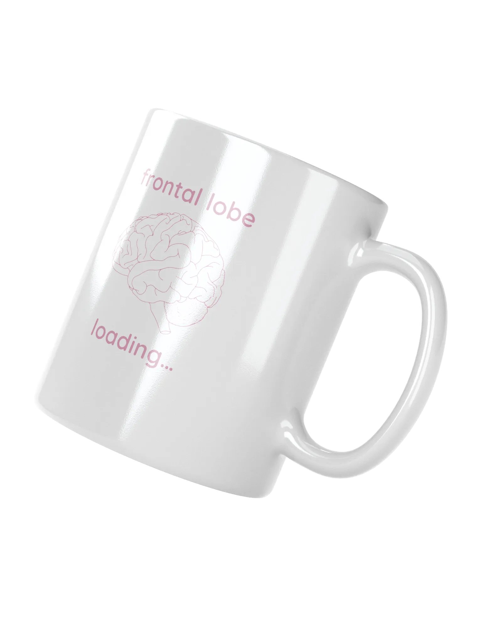 frontal lobe loading... mug (pink) product image (2)
