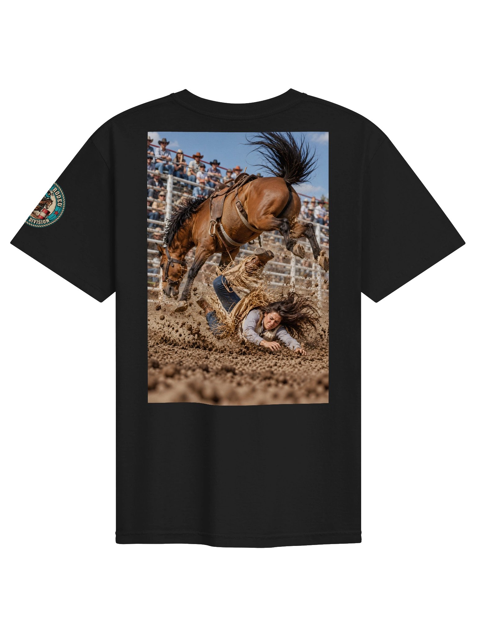 Bronc Riding T-Shirt | Broken Rodeo Cowgirl Division Shirt product image (4)