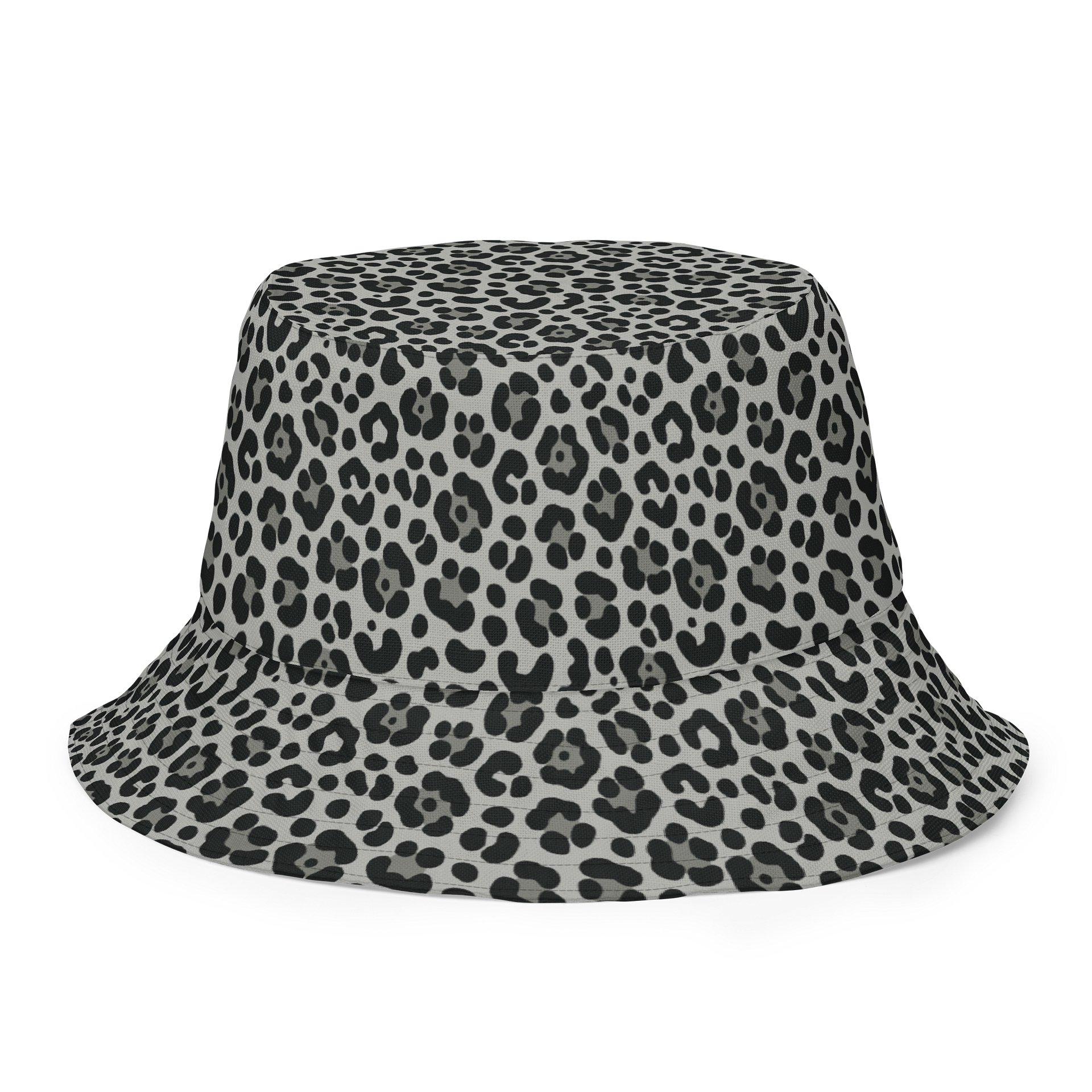 Bold Snow Leopard Print Reversible Bucket Hat product image (2)