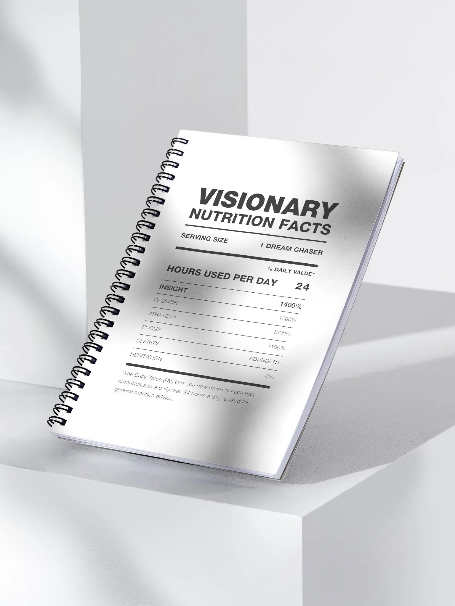 VISIONARY Nutrition Facts Notebook product image (3)