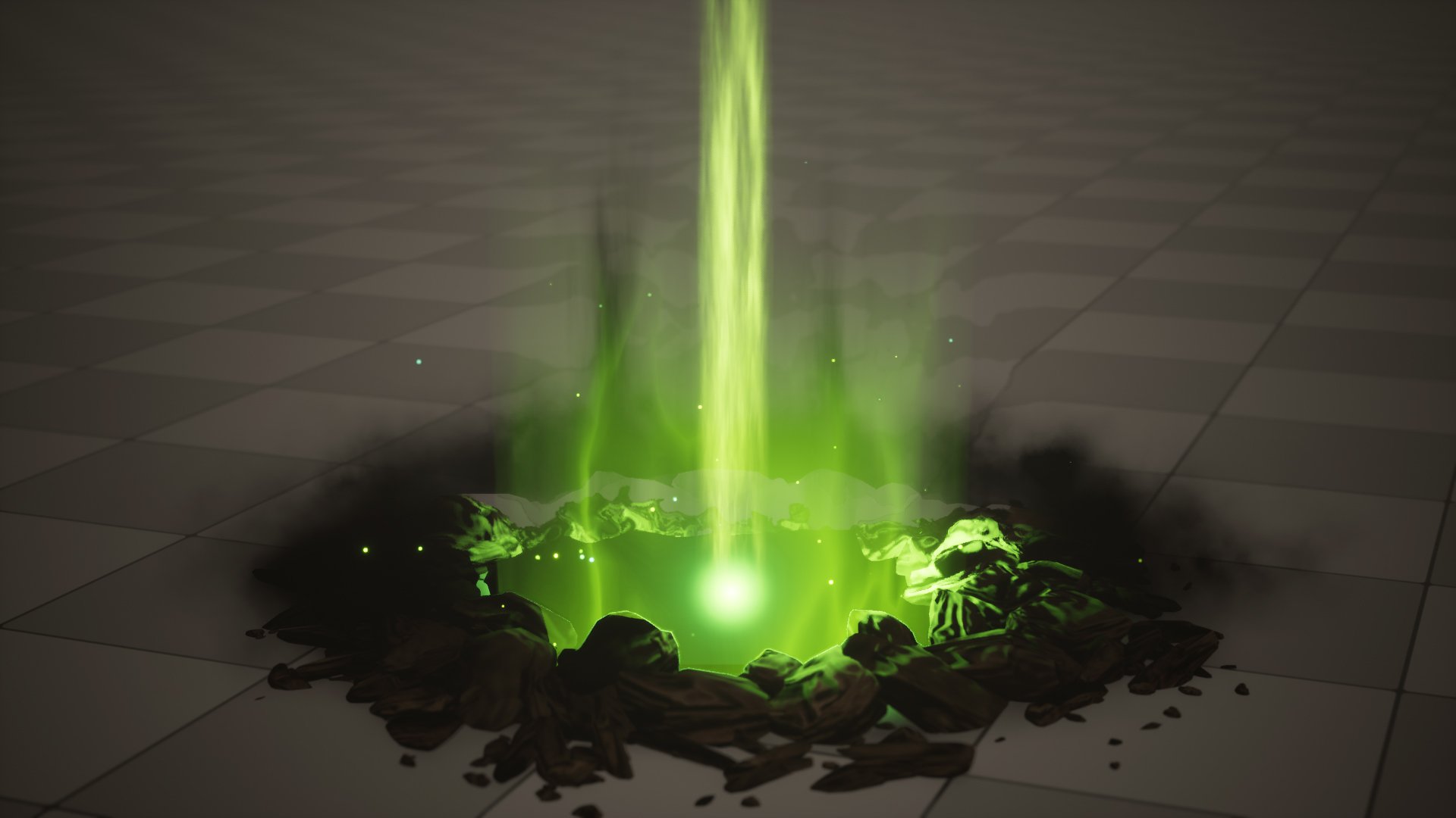 Terrifying Hell Hole FX in Unreal Engine 5.5 Niagara 👉 Trailer product image (1)