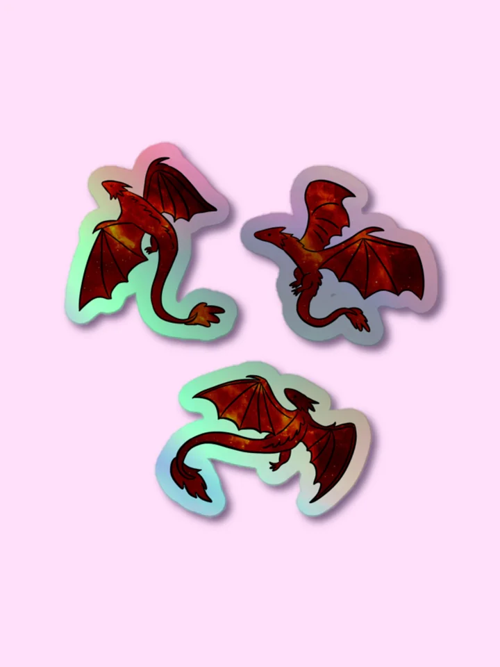 Mythical Dragon Holographic Sticker Sheet product image (1)