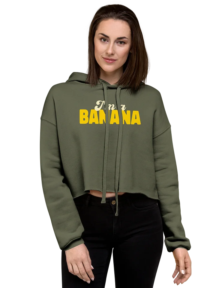 I'm a Banana fleece crop hoodie product image (1)