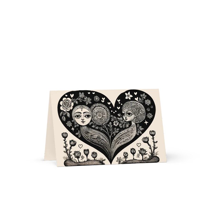 Lesbe Valentines, Our Weirdo Love Card product image (4)