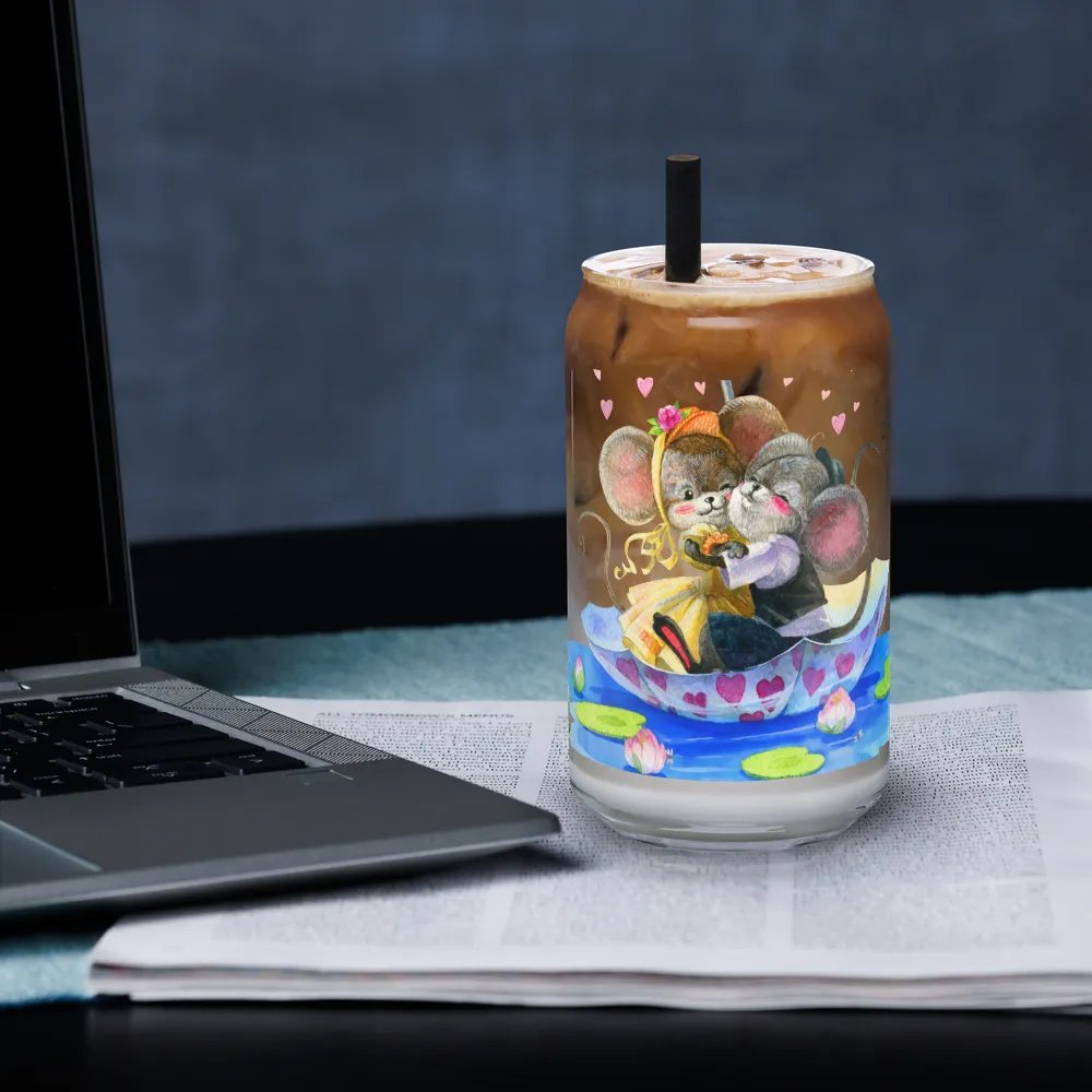 Four Seasons of Love: Sailing Into Summer Can-Shaped Glass | Romantic Summer Drinkware product image (3)